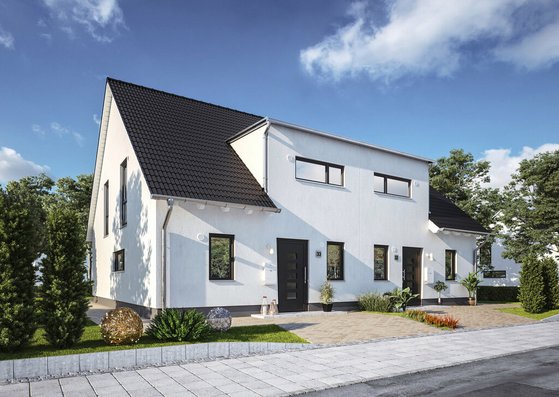 Doppelhaus-Duett-125-Strasse-Elegance-2 haus mit geraden Linien